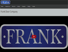 Tablet Screenshot of frankdoor.com